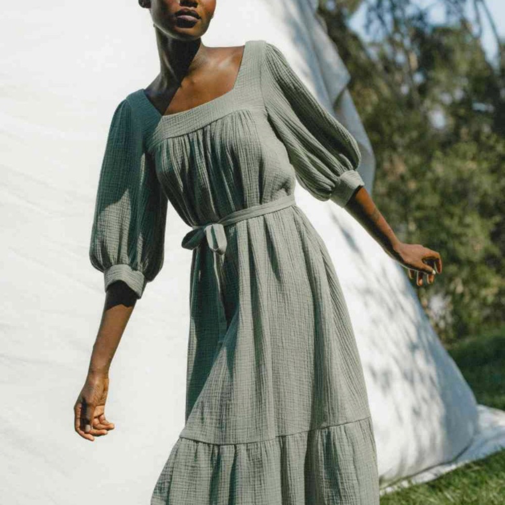 The Bianca Dress | Mullein Linen XSP